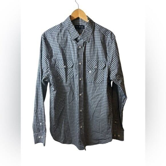 FIVE FOUR Mark Mcnairy button up shirt plaid large - Picture 1 of 5